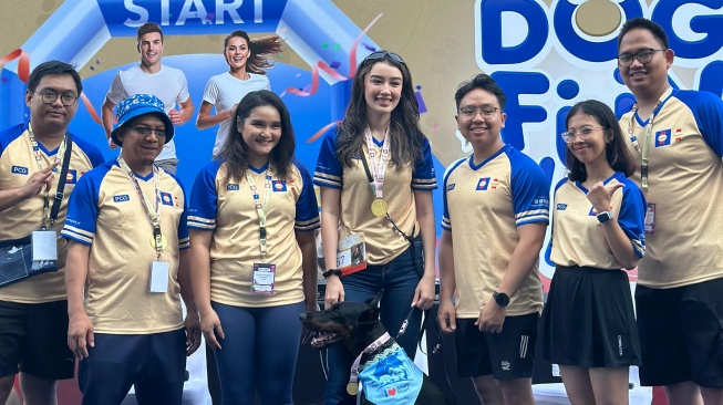 Natasha Ryder di acara Dog Fun Walk [Istimewa]