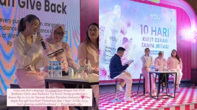 Potret Aaliyah Massaid saat menghadiri event kecantikan (Instagram/aaliyah.massaid)