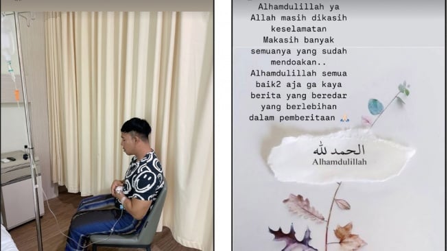 Ruri Repvblik baik-baik saja usai terlibat kecelakaan tunggal saat naik moge (Instagram)