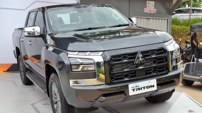 Mitsubishi All New Triton. (Foto: Suara.com/Manuel Jeghesta)
