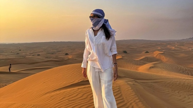 Azizah Salsha kunjungi gurun pasir di Dubai (Instagram)