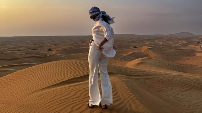 Azizah Salsha kunjungi gurun pasir di Dubai (Instagram)