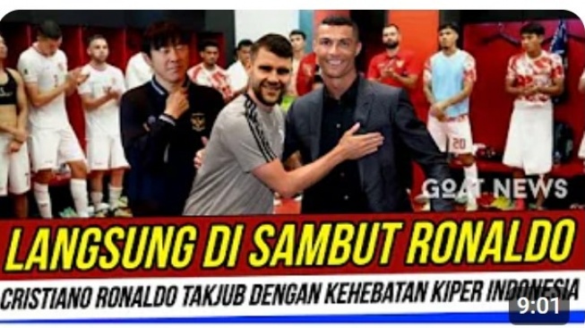 Cek Fakta: Bikin Heboh Dunia, Cristiano Ronaldo Hampiri Kiper Timnas Maarten Paes di Ruang Ganti