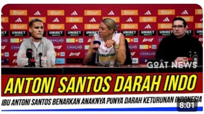 Cek Fakta: Winger Manchester United Gemparkan Publik, Ibu Antony Santos Beberkan Anaknya Berdarah Indonesia