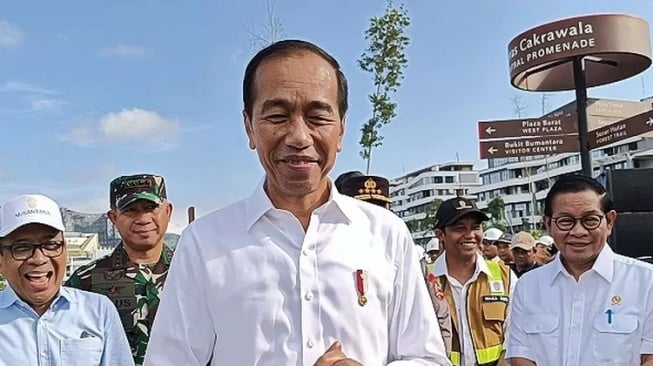 Presiden Jokowi di Sumbu Kebangsaan, IKN. [Ist]