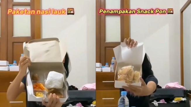 Potret menu makanan para atlet PON XXI Aceh-Sumut 2024 (Instagram/ratu.nyinyir.officiall)