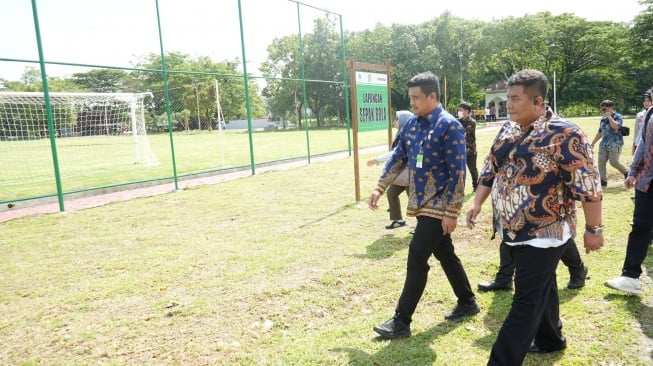 Wali Kota Medan Bobby Nasution meresmikan Taman Cadika Medan yang selesai direvitalisasi, Kamis (12/9/2024). [Dok Pemkot Medan]