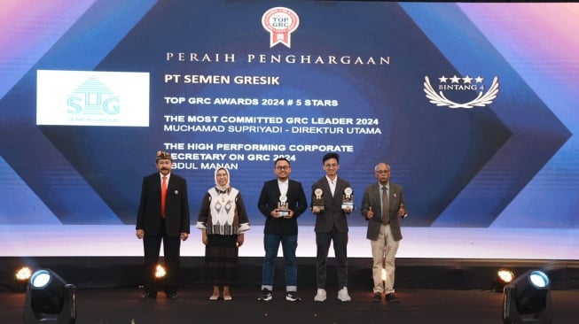 PT Semen Gresik Raih 3 Penghargaan Bergengsi TOP GRC Awards 2024 di Jakarta