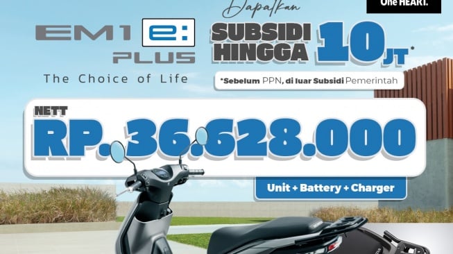 Diskon gede unutk motor listrik Honda EM1 e: (Dok. Asmo)