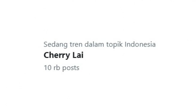 Trending Topic X Cherry Lai. [screenshot]