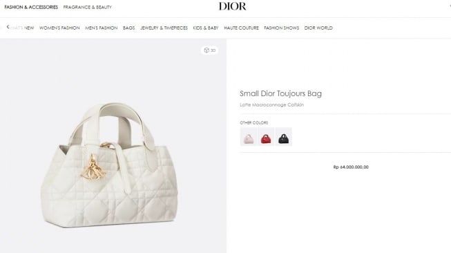 Tas Kris Dayanti saat blusukan. (dior.com)