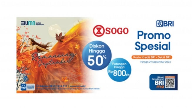 Jangan Ketinggalan! BRI Berikan Promo Spesial selama September 2024 di Sogo Department Store