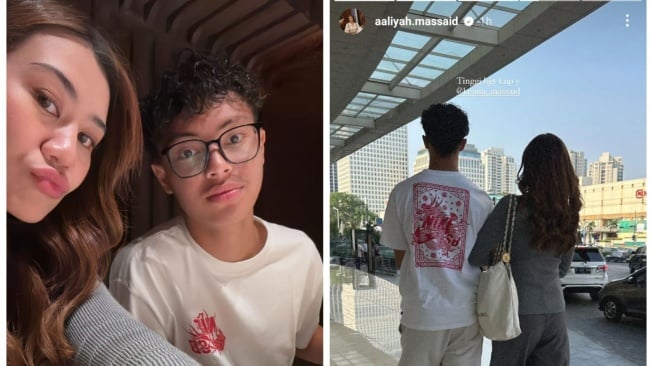 Aaliyah Massaid bertemu dengan adik sambung pasca absen acara ultah (Instagram/@aaliyah.massaid)