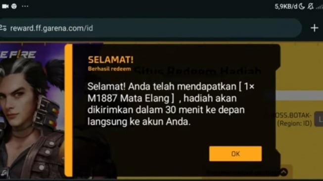 Kode Redeem FF Hari Ini, Segera Klain Sebelum Kedaluwarsa!