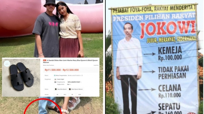 Bak Bumi dan Langit, Outfit Jokowi Cuma Rp370 Ribu, Sandal Kaesang Harganya Setara Vario