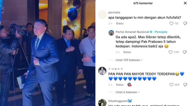 Tanggapan admin TikTok PAN soal akun kaskus Fufufafa (TikTok/amanat_nasional)