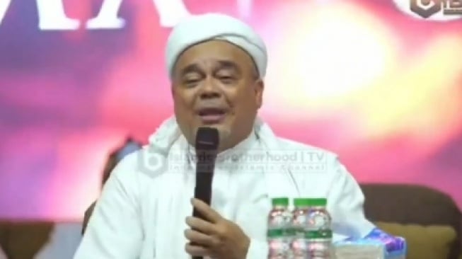 Potongan video ceramah Habib Rizieq Shihab yang menyerukan ganyang Fufufafa. (tangkapan layar/X)