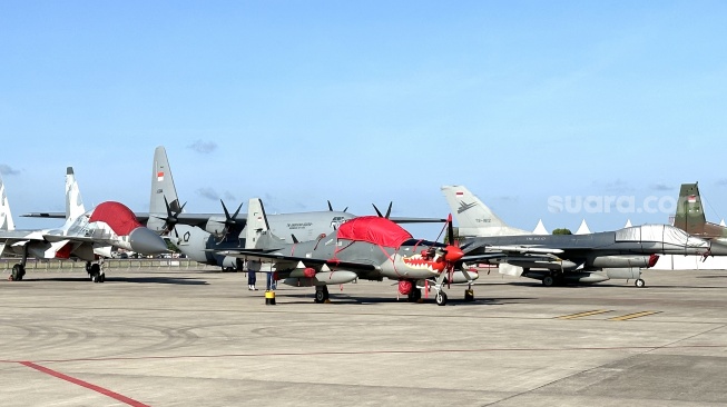 Pesawat yang dipamerkan di Bali International Airshow 2024 [Suara.com/Sumarni]