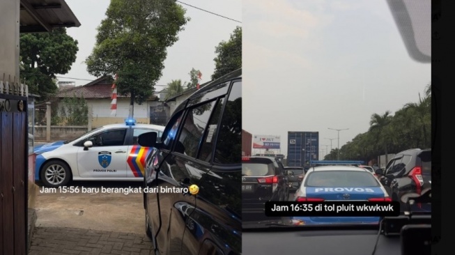 Viral akun TikTok 'istri pengusaha muda' dikawal polisi ke konser Bruno Mars [Tangkapan layar X]