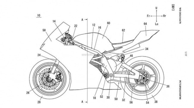 Desain paten motor sport listrik Yamaha (Rushlane)