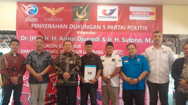 Ini 5 Partai Nonparlemen yang Mendukung Arinal-Sutono di Pilgub Lampung 2024