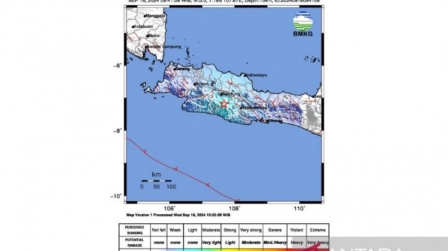 Bandung Diguncang Gempa 5 Magnitudo, Getarannya Terasa Kuat di Lembang hingga Garut