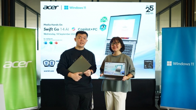 Peluncuran Acer Swift Go 14 AI di Jakarta. [Acer Indonesia]