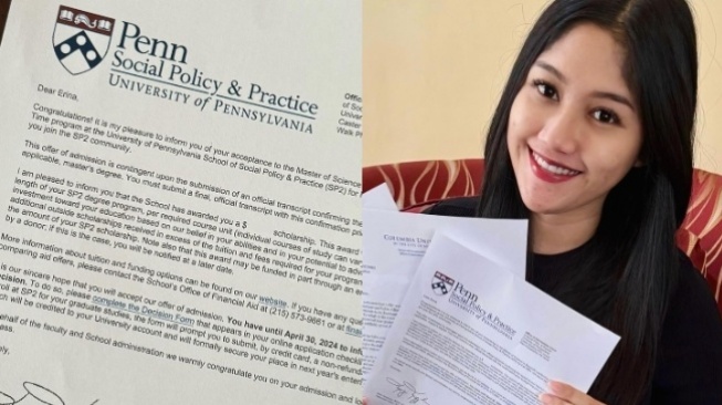 Beasiswa Erina Gudono di University of Pennsylvania (Instagram)