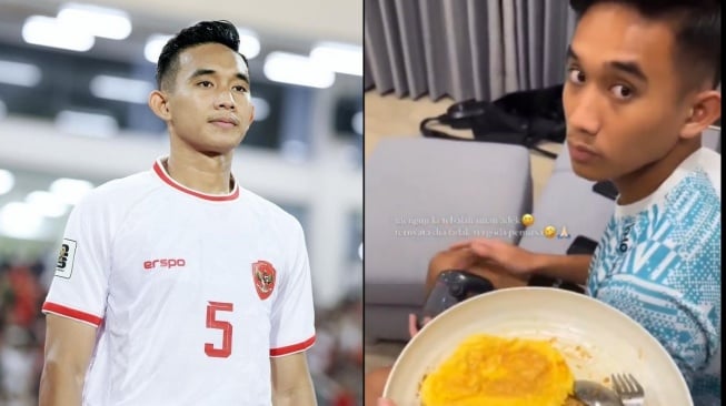 Digoda Makan Mi Instan, Reaksi Rizky Ridho Disanjung Netizen