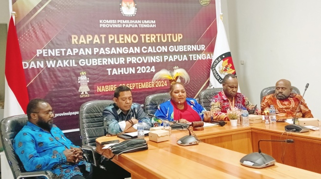 KPU Papua Tengah Tetapkan 32 Paslon Untuk Pilkada 2024