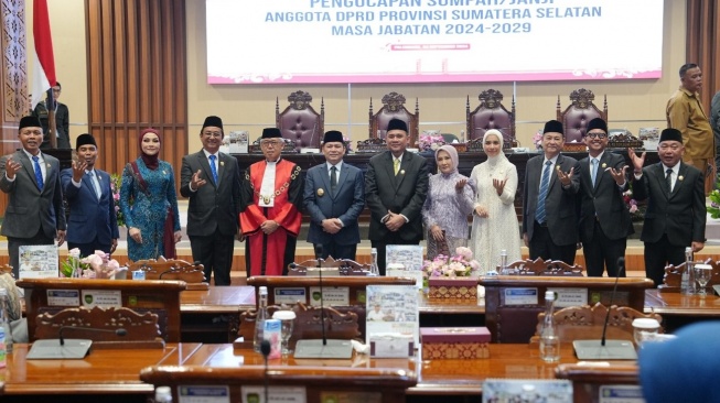 Pelantikan DPRD Sumatera Selatan periode 2024-2029