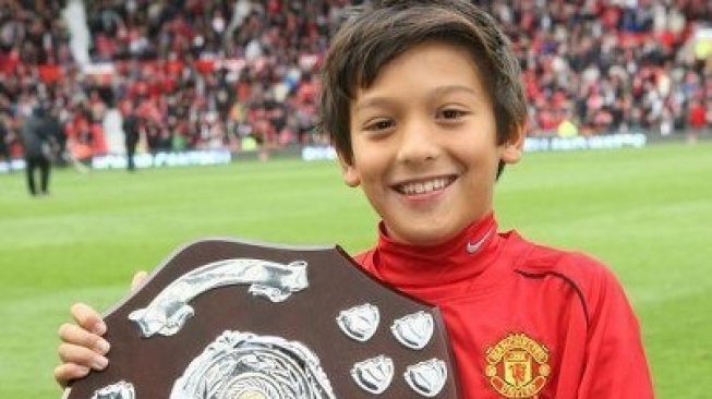 Jack Brown menjadi pemenang The World Final Skill Test MU Soccer School 2012 setelah berhasil menjadi yang terbaik dari 30 peserta dari 25 negara di seluruh dunia [Instagram]