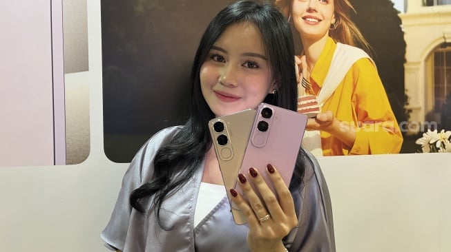 Vivo V40 Lite 4G dan Vivo V40 Lite 5G resmi meluncurkan ke Indonesia, Rabu (25/9/2024). [Suara.com/Dicky Prastya]