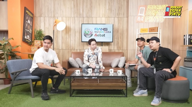 Kaesang Pangarep, Dokter Richard Lee, Oki Rengga, dan Ate di Podcast Depan Pintu (YouTube/ Kaesang Pangarep by GK Hebat)