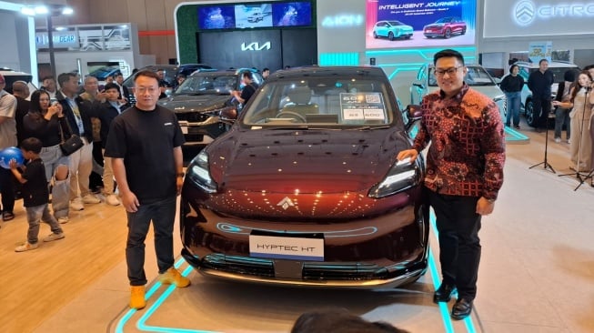 Hyptec HT di GIIAS Bandung 2024. (Foto: Suara.com/Manuel Jeghesta)