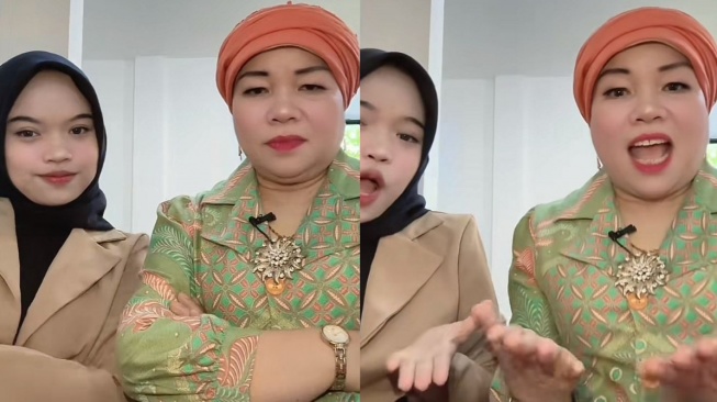 Tangkap layar Dewi Zuhriati alias Oma Gala joget (TikTok/dewizuhriati)