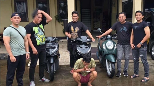 Pelaku Curanmor Pontianak Ditangkap saat Tidur Pulas, Polisi Amankan 3 Motor Hasil Curian