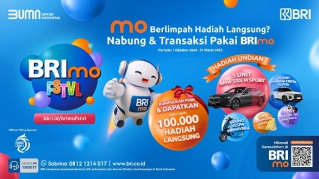 Seluruh Nasabah Merapat, BRImo FSTVL Hadir Menyuguhkan Beragam Hadiah!