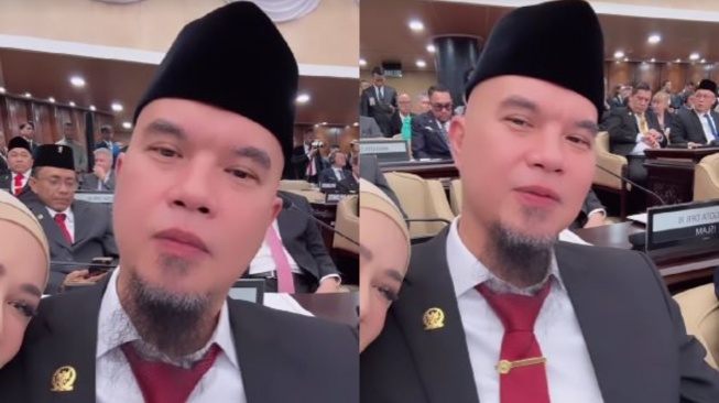 Ahmad Dhani dilantik jadi anggota DPR RI 2024-2029. [Instagram/@mulanjameela1]