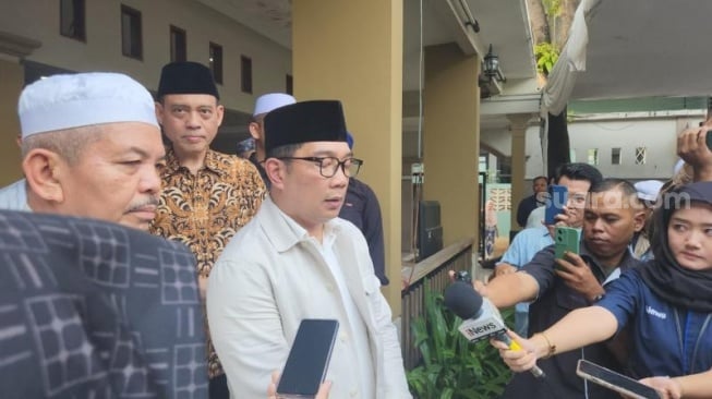 Calon Gubernur (Cagub) DKI Jakarta nomor urut satu, Ridwan Kamil (RK). (Suara.com/Fakhri)