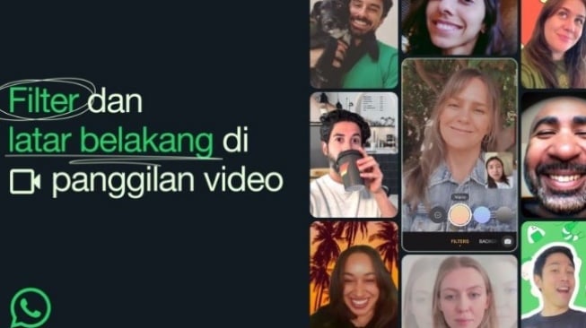 WhatsApp Makin Seru! Video Call Kini Bisa Pakai Filter dan Ganti Background