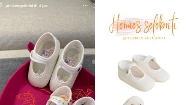 Mengintip Harga Sepatu Hermes Princess R Anak Syahrini, Bentuk Mungil Harga Tak Kecil