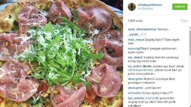 Kris Dayanti dicurigai pernah santap daging babi pada 2015 (Instagram)