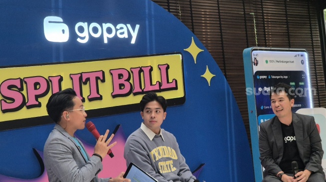 GoPay hadirkan fitur baru Split Bill di Jakarta, Kamis (3/10/2014). [Suara.com/Dythia Novianty]