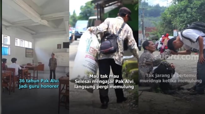 Viral Guru Honorer Jadi Pemulung Sepulang Mengajar, Alasan di Baliknya Bikin Mewek