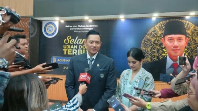 Jawaban Diplomatis AHY Ditanya Soal Jabatan di Pemerintahan Saat Ujian Doktoral