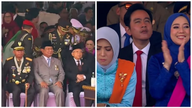 Posisi Duduk Prabowo Beda dengan Gibran, Netizen Malah Buat Meme