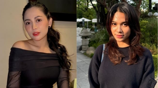 6 Adu Pesona Rachel Vennya dan Azizah Salsha Dalam Balutan Dress Hitam, Siapa Lebih Elegan?