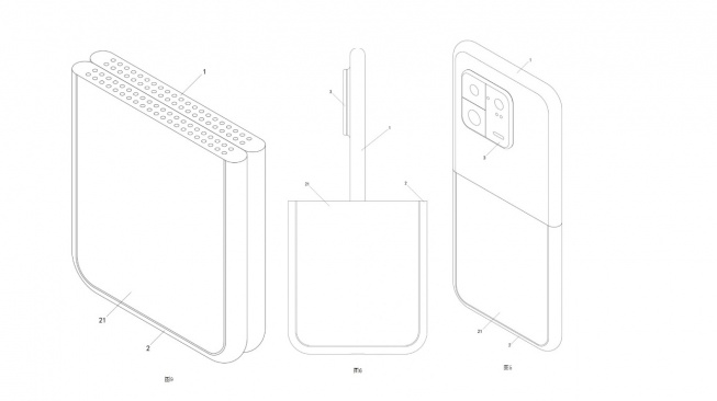 Paten Xiaomi HP lipat mirip Lego. [Xiaomitime]