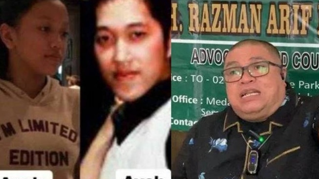 Ayah kandung Laura Meizani, Razman Arif Nasution [kolase]